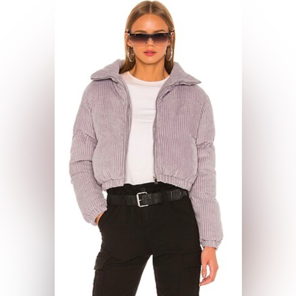 SUPERDOWN Kora Puffer Jacket in Purple